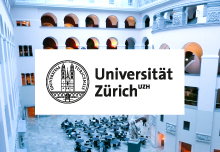 Logo mit weissem Feld auf fotografischem Hintergrund